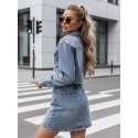 Dámské mini šaty JINELLA EY2569 Jeans modrá - Fashion Street 