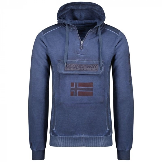 Unisex mikina Gymclass WU8270HGNO Tmavě modrá - GEONORWAY