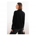 Dámský svetr volný styl 35209 Černá - K-Fashion
