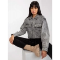 Dámská džínová bunda EM KR H1830.88 Šedá jeans - Ciminy