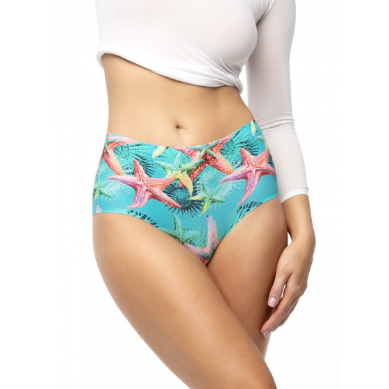 Kalhotky Sea Stars Simple Maxi zeleno-červené - Julimex