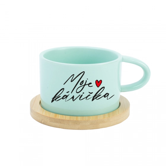 MOJE KÁVIČKA - mint hrníček makronka 200 ml