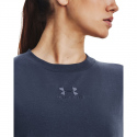 Dámské tričko Printed Extended SS SS23 tm.šedé - Under Armour
