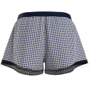 Dámské pyžamové šortky WOVEN SHORT PRINT UW0UW04944 02G tm. modro-bílé - Tommy Hilfiger