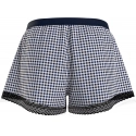 Dámské pyžamové šortky WOVEN SHORT PRINT UW0UW04944 02G tm. modro-bílé - Tommy Hilfiger