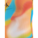 Dámské jednodílné plavky SCOOP ONE PIECE-PRINT KW0KW02086 0G0 oranžovožluté - Calvin Klein
