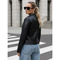 Dámská koženková bunda TY5455 černá - FashionStreet