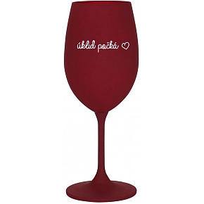 ÚKLID POČKÁ - bordo sklenice na víno 350 ml