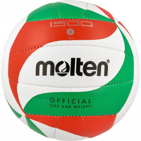 SPORT Volejbalový míč V5M1500 Bílo-červeno-zelený - Molten