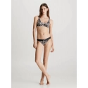 Dámská plavková podprsenka KWKW02489 0GM vzor leopard - Calvin Klein