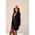 Dámský plášť PLA0018  model 184498 černý - Roco Fashion