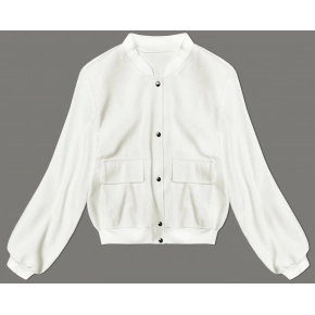 Vlněná bunda typu "bomber"  (15687) ecru - Goodlooking