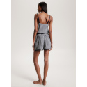 Dámské pyžamové šortky WOVEN SHORT PRINT UW0UW04944 02G tm. modro-bílé - Tommy Hilfiger