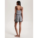 Dámské pyžamové šortky WOVEN SHORT PRINT UW0UW04944 02G tm. modro-bílé - Tommy Hilfiger