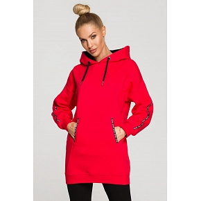 Dámská mikina M696 červená - MOE