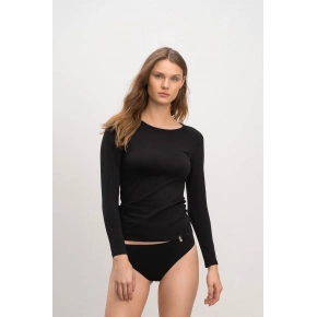 Dámské triko s dlouhým rukávem 21921 Černá - Vamp