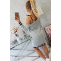 Dámské šaty 62182 Šedá - Kesi