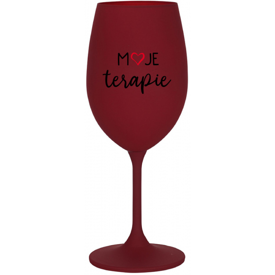 MOJE TERAPIE - bordo sklenice na víno 350 ml