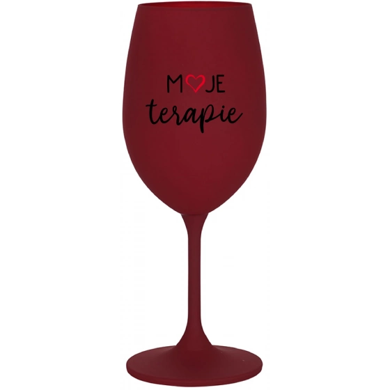 MOJE TERAPIE - bordo sklenice na víno 350 ml