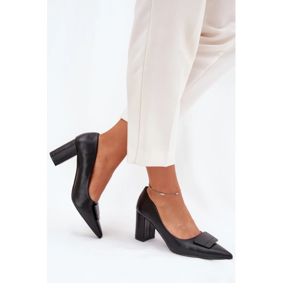 Dámské lodičky na klínku 55-A36 černé - Givana