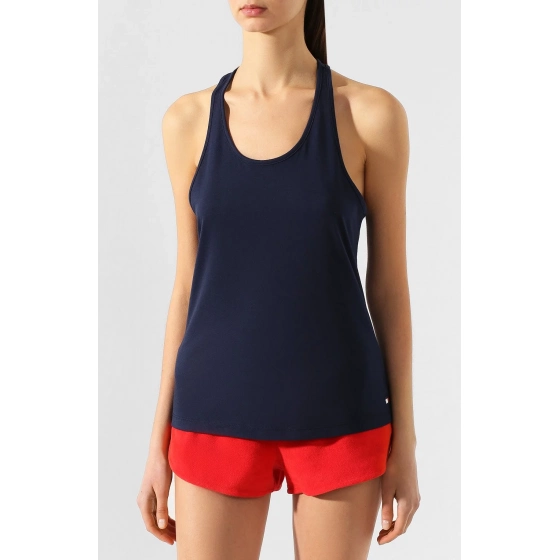 Dámské tílko UW0UW02154-CUN modrá - Tommy Hilfiger