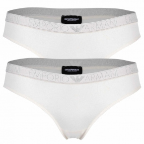 Dámské kalhotky 2PACK 163334 3F223 09210 ecru - Emporio Armani