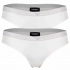 Dámské kalhotky 2PACK 163334 3F223 09210 ecru - Emporio Armani
