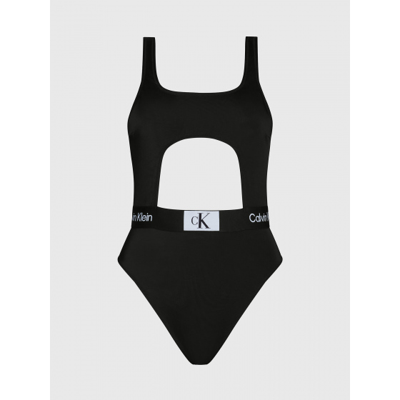 Dámské jednodílné plavky KW0KW02357 BEH černé - Calvin Klein