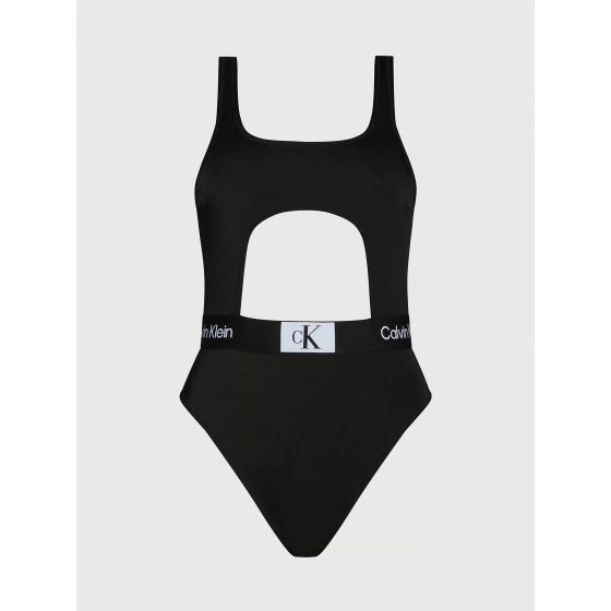 Dámské jednodílné plavky KW0KW02357 BEH černé - Calvin Klein