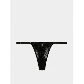 Dámská tanga 163826 4R206 00020 černé - Emporio Armani