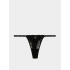 Dámská tanga 163826 4R206 00020 černé - Emporio Armani