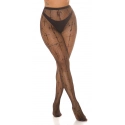 Dámské síťované punčocháče "Cross" R39128 černé - In-StyleFashion