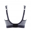 Sportovní podprsenka 7341B  Non Wired Bra charcoal marl šedá - Panache