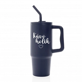 KÁVOHOLIK - modrý cestovní termohrnek 900 ml KÁVOHOLIK - modrý cestovní termohrnek 900 ml