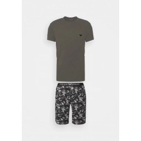 Pánské pyžamo 111360 2F567 76020 šedá - Emporio Armani