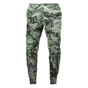Unisex tepláky SWPN-PC AFD437 Zelená s potiskem - Aloha From Deer