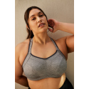 Podprsenka balkonetka Sports Balconnet charcoal marl 9441 melanž - Sculptresse
