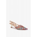 Dámské lodičky na jehlovém podpatku 8338-302 Zlatá mix barev - DAY-VINE Shoes