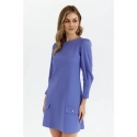 Dámské trapézové šaty K148 Světle fialová - Makover