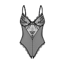 Dámské body Perisia Crotchless Teddy černé - Obsessive