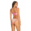 Smyslný set Nudelia top & panties neon pink - Obsessive