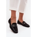 Dámské mokasíny H8-515 černé - Sweet shoes