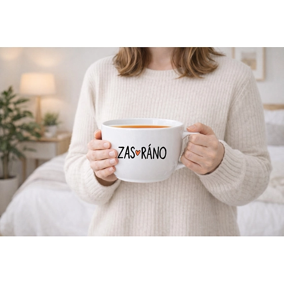 ZAS_RÁNO - MEGA XXL keramický hrnek 1000 ml