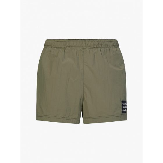 Plavkové šortky KM0KM00711 - MSP - Khaki - Calvin Klein