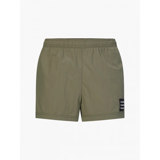 Plavkové šortky KM0KM00711 - MSP - Khaki - Calvin Klein