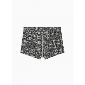 Pánské boxerky 112074 3F508 03348 šedé se vzorem - Emporio Armani