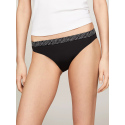 Dámské kalhotky 3Pack BIKINI UW0UW05187 0VT černé/ecru/růžové - Tommy Hilfiger