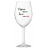 NEJSEM ONLINE JSEM ONWINE - čirá sklenice na víno 350 ml