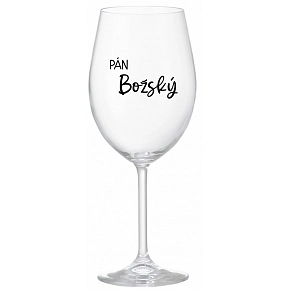 PÁN BOŽSKÝ - priehľadný pohár na víno 350 ml