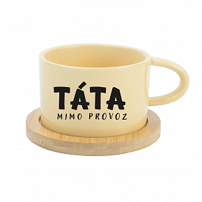 TÁTA MIMO PROVOZ - žlutý hrníček makronka 200 ml